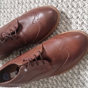 Dune London Brown Leather Oxfords US8/EU39/UK6